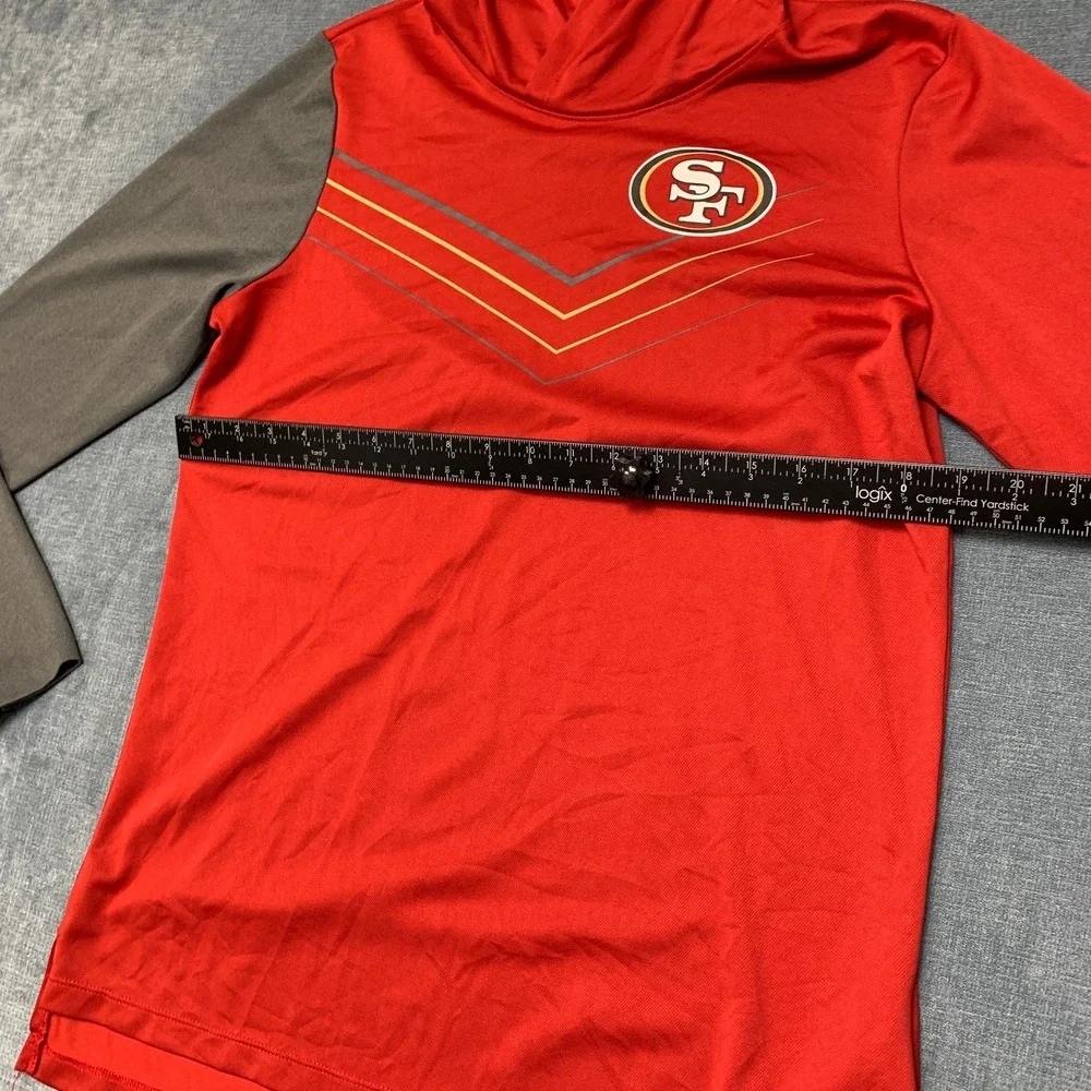 San Francisco 49ers Hoodie Womens M Red Nike Football NFL Long Sleeve Pullover